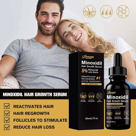 5% Minoxidil for Men Women Hair Growth, Hair Growth minoxidil for men beard Regrowth Treatments, Extra Strength Minoxidil Hair Oil for Thicker Longer Fuller Healthier Hair, US Cetifications